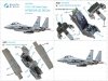 Quinta Studio QD72034 F-15E 3D-Printed & coloured Interior on decal paper (GWH) 1/72